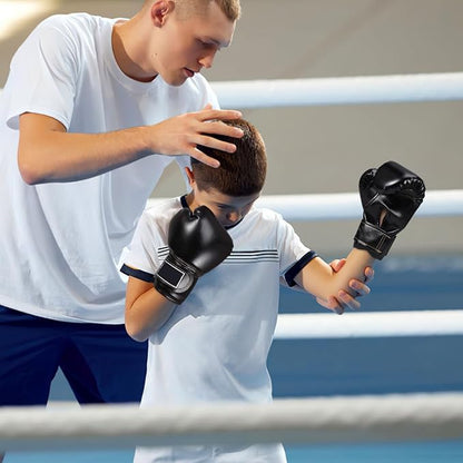 Yardwe Kids Boxing Gloves, Youth Boys and Girls Training Sparring Glove for Kickboxing, Punching Bag, MMA, Thai, Pu Leather, Sponge Liner