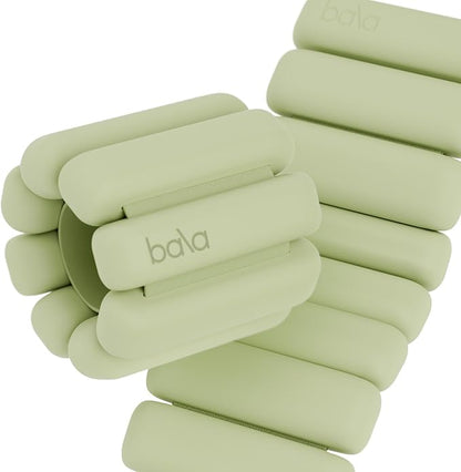 Bala Bangles Wrist & Ankle Weights for Women & Men - Adjustable Silicone Weighted Bracelet Set for Gym, Yoga, Pilates, Cardio & Strength Training - Wearable Arm & Leg Workout Weights