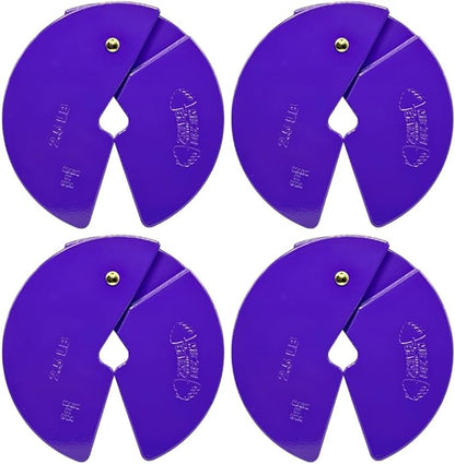 Micro Gainz Dumbbell Fractional 2.5 lb Weight Plate, Ideal for Micro Loading, (Choose Color) 4 Piece Fractional Weight Plates, Designed for Dumbbell Training, Made In USA