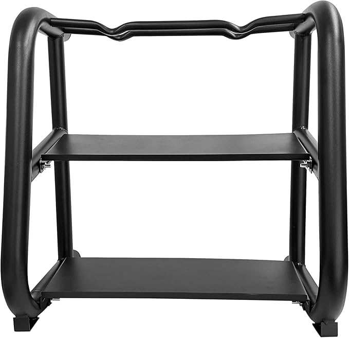 Kettlebell Storage Rack, 2-Tier Weight Racks, Kettlebell Stand, Dumbbell and Kettlebell Rack for Home Gym, Black