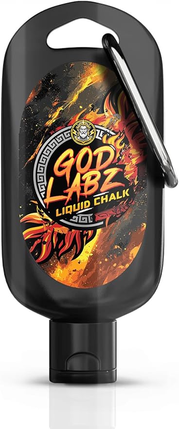 God's Grip Liquid Chalk, Mess-Free Gym Chalk for Weightlifting, Gymnastics, Rock Climbing, Dancing. Sweat-Resistant and Long Lasting for Stronger Grip. Package May Vary.