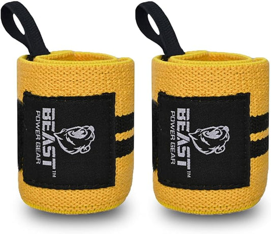 Improved Lifting Support & Stability - Gym Wrist Wraps for Weightlifting 14" Premium Quality Hand Wraps with Thumb Loop - Weight Lifting Wrist Wraps for Pain & Support
