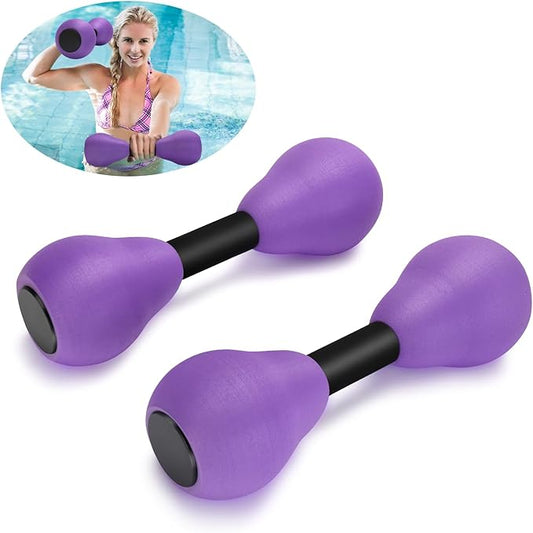 Aquatic Dumbells,2Pcs Foam Water Weights Aerobic Exercise Fitness
