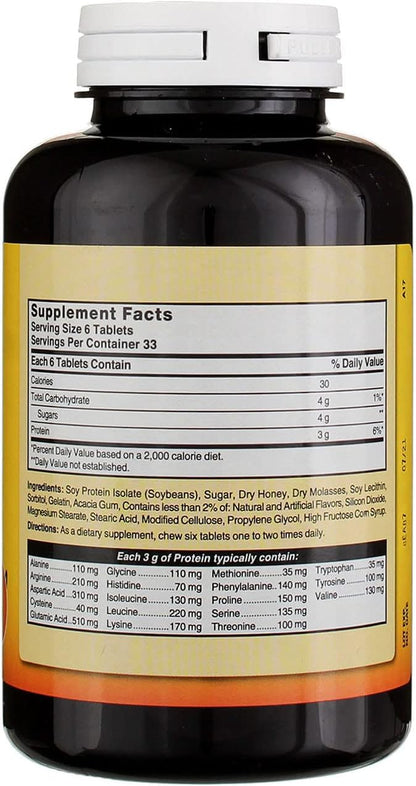 Protein Tablets Honey Flavor 200 Tabs