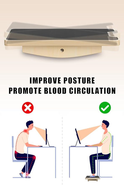 Balance Board Professional Wobble Board for Adults Anti-Slip 350LBS Balance Boards Anti-Slip Standing Desk Core Strength Wooden Balance Board