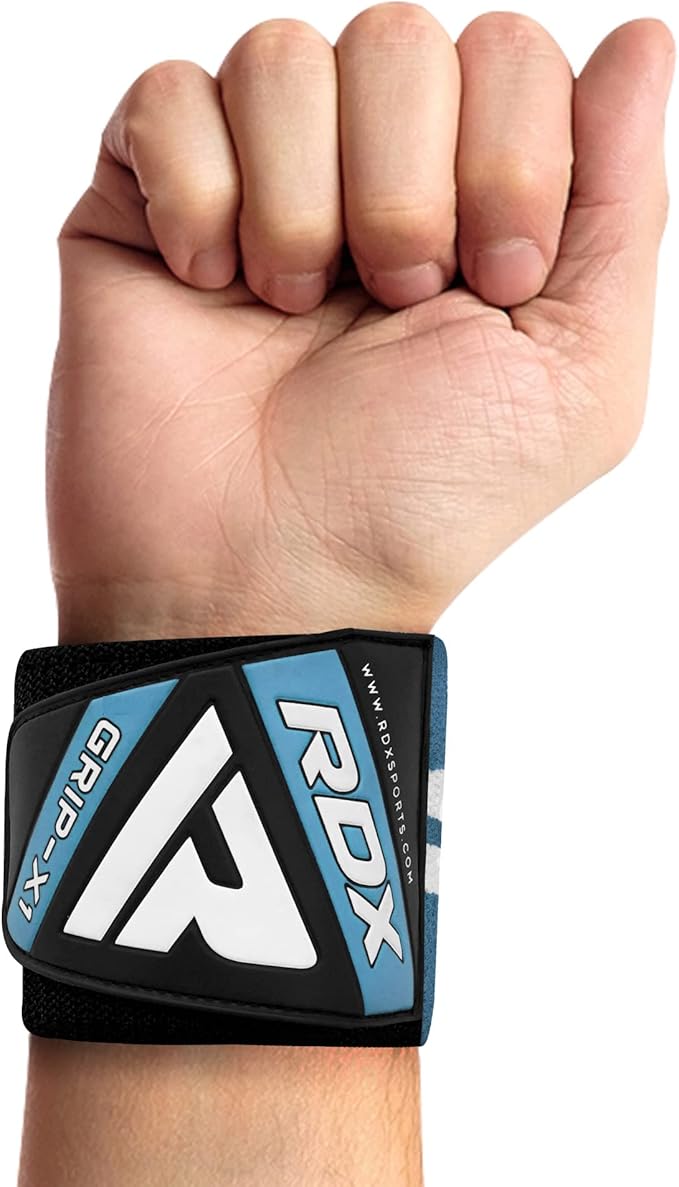 RDX Weight Lifting Wrist Support Wraps, 36” 24” 18” Professional Grade Elasticated Cotton Straps, Gym Fitness Workout Strength Training Bodybuilding Powerlifting Deadlifting Calisthenics, Men Women