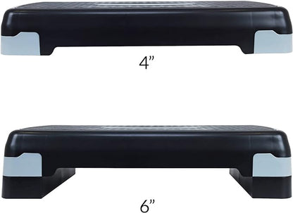 Signature Fitness Adjustable Workout Aerobic Stepper Step Platform Trainer 27-Inch, Multiple