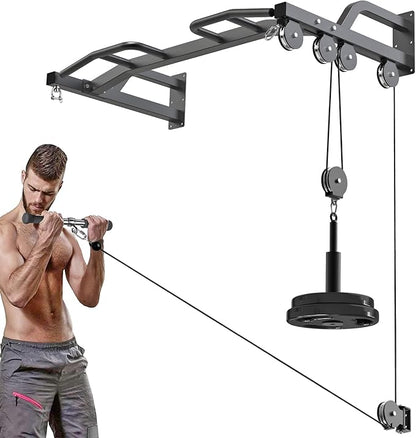 Kipika 48" Wall Mounted Multifunction Cable Pulley System Gym 48" Wall