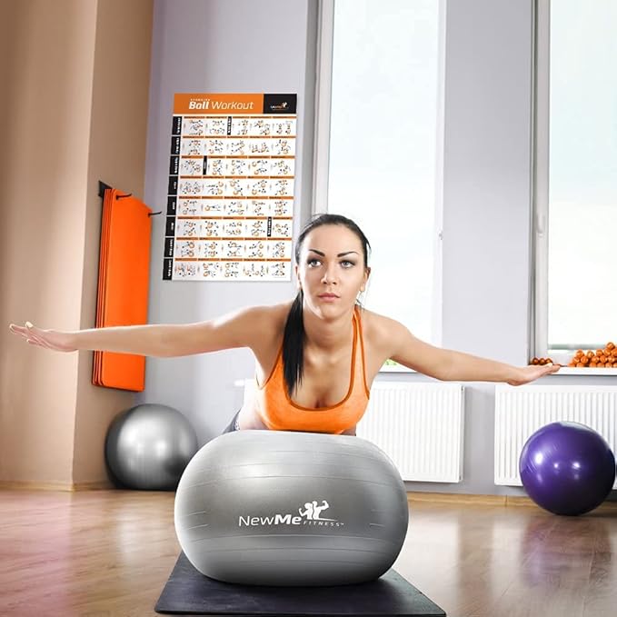 NewMe Fitness Workout Posters for Home Gym -