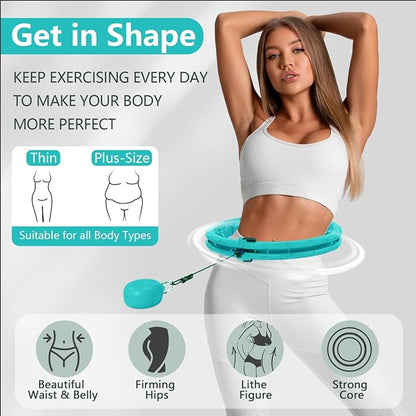 U1-28/30 Knots, Magnetic Lock Smart Weighted Hula Hoop