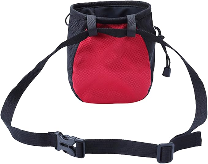 Rock Climbing Chalk Bag Adjustable Drawstring Chalk Bag Bouldering Chalk Bag Bucket for Rock Climbing Weight Lifting Portable Bouldering Chalk Bag Bucket