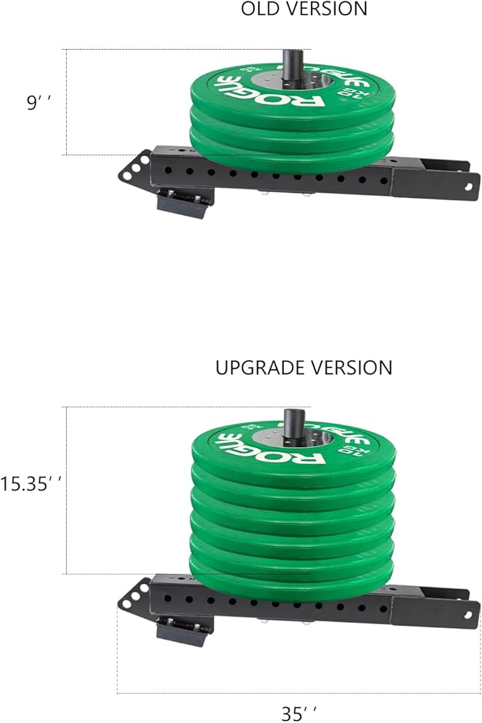 Multi Use Belt Squat Attachment with Lever Arms fits for 3"X 3" Square Tube Power Cages Home Gym Accessory for Strength Training with 330 lbs Capacity (Not included squat belt)