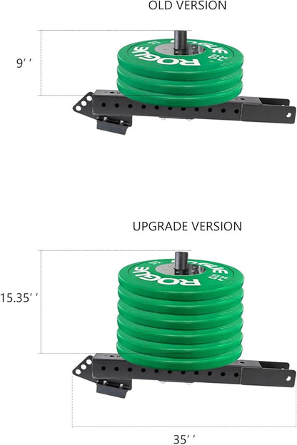 Multi Use Belt Squat Attachment with Lever Arms fits for 3"X 3" Square Tube Power Cages Home Gym Accessory for Strength Training with 330 lbs Capacity (Not included squat belt)