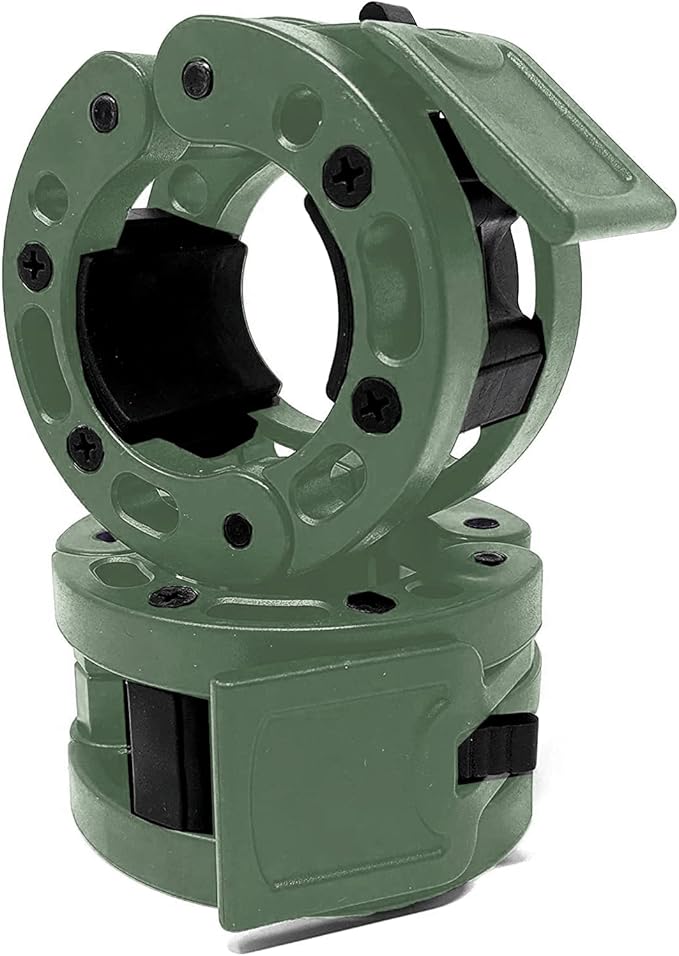 Clout Fitness Olympic Barbell Clamps Collars Quick Release 2 Inch
