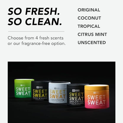 Sweet Sweat 'Workout Enhancer' Gel XL Jar - Maximize Your Exercise & Sweat Faster - 13.5oz (Citrus Mint)