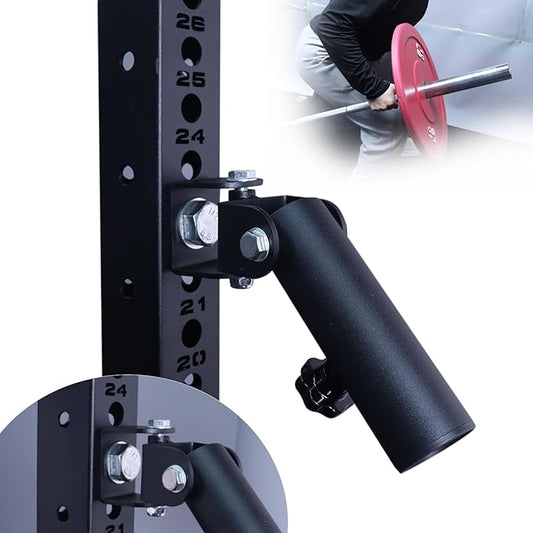 T-Bar Row Landmine Attachment for Barbell 360 Swivel Landmine Base - Fits 1' Standard & 2' Olympic Bar, Gym Home Fitness, Squat, Deadlifts_Size: 0.7 inch/ 18mm Aperture