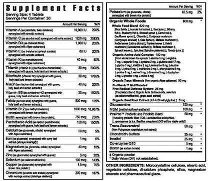 Youngevity Beyond Tangy Tangerine 2.0 Multi-Vitamin & Mineral Complex - Made with Natural & Whole Foods | 160,000 ORAC | 120 Tablets - 3-Pack