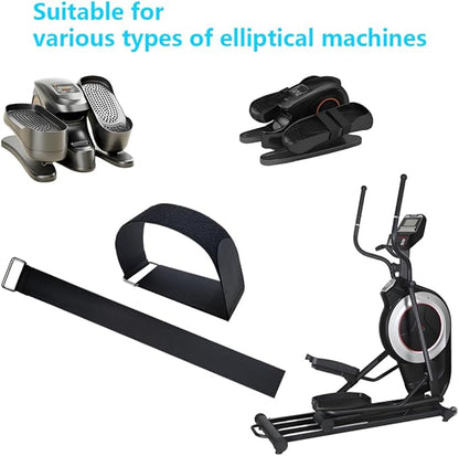 Leg Exerciser Machine Pedal Straps Easy to Install Adjustable Pedal Straps for Seniors Fitness Home Office Sports Accessories