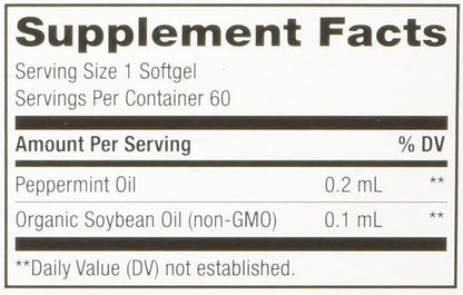 Nature's Way Pepogest Peppermint Oil, Soothes Occasional Gastrointestinal Discomfort*, 60 Softgels (Pack of 2)