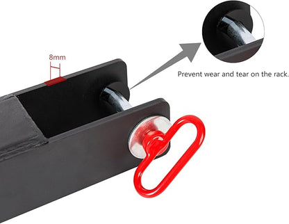 Multi Use Belt Squat Attachment with Lever Arms fits for 3"X 3" Square Tube Power Cages Home Gym Accessory for Strength Training with 330 lbs Capacity (Not included squat belt)