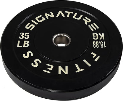 Signature Fitness 2" Olympic Bumper Plate Weight Plates