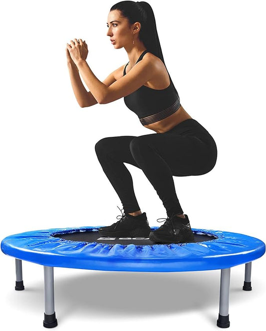 BCAN 36/38 Mini Trampoline Rebounder Trampoline for Adults 170lbs/300lbs Small