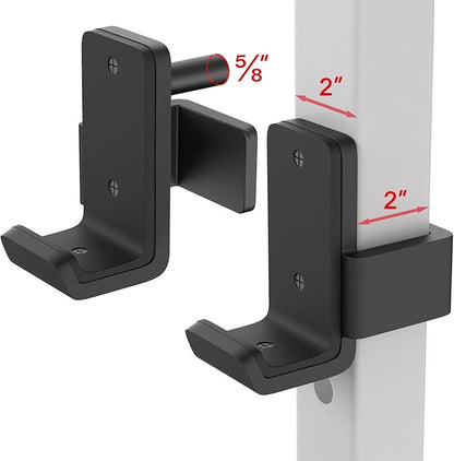 SELEWARE Solid Steel J Hooks for 2" x 2" or 3" x 3" Tube 1" or 5/8" Hole 2