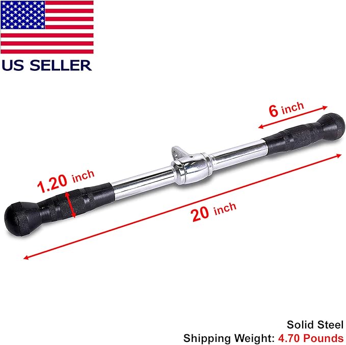 FITNESS MANIAC Strength Training Gym Accessories Home Gym Cable Attachments Exercise Machine Equipment Pull Press Down Accessory