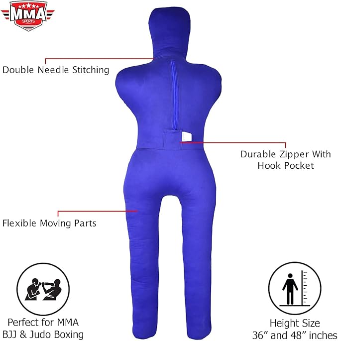 Sports Brazilian JIU Jitsu Grappling Submission Throwing Dummy Punching Heavy Bag Kick Boxing Dummies UNFILLED