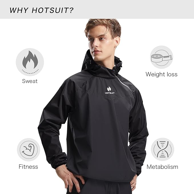 HOTSUIT Sauna Suit for Men Sweat Sauna Jacket