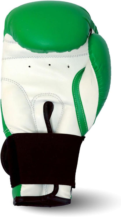 Boxing Gloves Kickboxing Muay Thai Punching Bag Vinyl Green - Durable Multi Layered Foam Padded Offers Unbeatable Price Kids and Adult Sizes