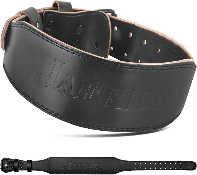 Jaffick Weight lifting Belt for 7MM Leather Pro 4 Inch