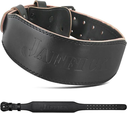Jaffick Weight lifting Belt for 7MM Leather Pro 4 Inch