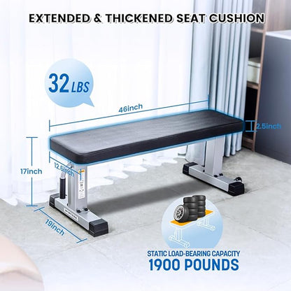 Flat Weight Bench Heavy Duty Fitness Bench