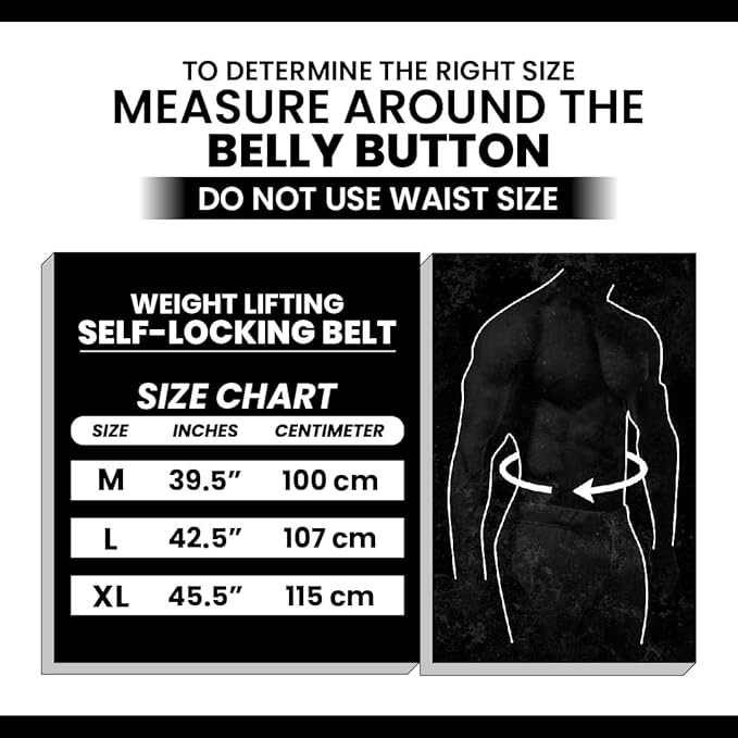 Self-Locking gym belt - Premium Lifting Belt for Fitness
