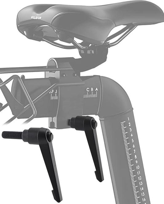 Horizontal Seat Post Adjustment Rod for Spin Bikes Compatible with Peloton L-Shaped Seat Adjustment Handle Replacement Accessory (High-Strength Aluminum Structure)