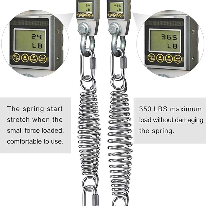 SELEWARE Heavy Duty Bag Spring for Punching Bag - Chrome Plated with Secure Closed-Loop Design for Boxing, MMA, and More, Smooth & Safe Suspension, Eliminates Ceiling Vibration During Boxing Workouts