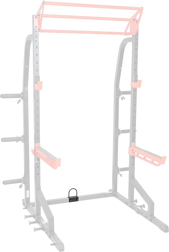 Sunny Health & Fitness Power Cage Squat Rack Upgrade Attachments, Dip Bar, Plate Bar Holder, Belt Squat, J Hook, Lat, Adapter, U Ring, Pull Up Bar, Landmine, Captain's Chair, Tricep Rope For Home Gym