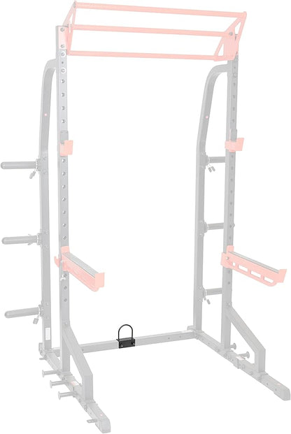 Sunny Health & Fitness Power Cage Squat Rack Upgrade Attachments, Dip Bar, Plate Bar Holder, Belt Squat, J Hook, Lat, Adapter, U Ring, Pull Up Bar, Landmine, Captain's Chair, Tricep Rope For Home Gym