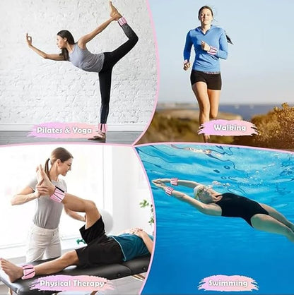 Premium & Versatile, Weights for Women at Home, At Home Workout Equipment, Pesas para Ejercicios, Weights for Men, WeightsSet, YogaSets, Ankle Weights, Arm Weights, Fitness Gifts, Pilates Gifts, Wrist & Ankle Weights- Set of 2(1LB Each)