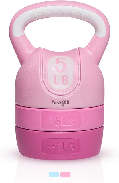 Yes4All Kettlebell Sets - Adjustable Kettlebell Set