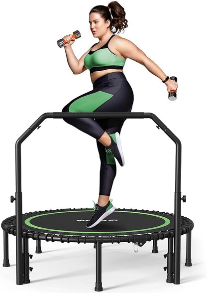 BCAN 450/550 LBS Foldable Mini Trampoline 40"/48"/50" Fitness