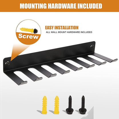 Multi-Purpose Storage Rack Resistance Bands Rack Gym Storage Rack Fitness Bands Rack Heavy Duty Rack for Resistance Bands, Straps, Jump Ropes, Foam Rollers, Chains, Weight Belts, Tools (M-17)