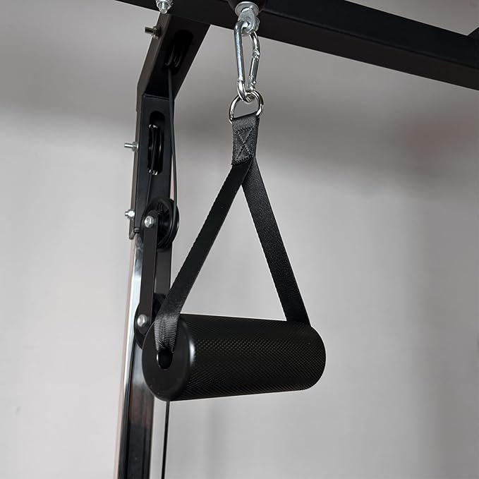 KORIKAHM Arm Wrestling Handles, Fat Armwresting Training Equipment LAT Pulldown Attachments D Handle, V Bar Cable Machine Attachments, Gym Handles for Forearm, Wrist Strength Training Equipment
