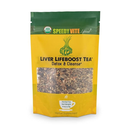 Liver Detox Tea | USDA Organic (4 oz) by SpeedyVite - Cleanses, Supports Liver, Gallbladder Health with Dandelion Leaf, Fennel, Ginger and more