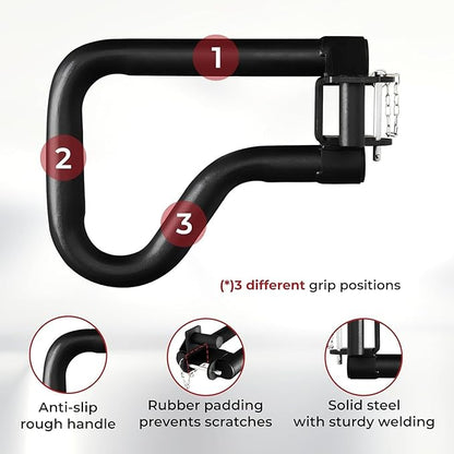 Yes4All Power Rack J-Hooks & Attachments – Heavy Duty Barbell Holders Compatible with 2x2 & 3x3 Power Racks for Home Gym