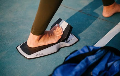Dorsiflex. Deep calf, foot, and arch stretcher and foot rocker and slant board device for plantar fasciitis, Achilles tendinitis, calf stretching, ankle mobility, toe mobility and heel pain relief.