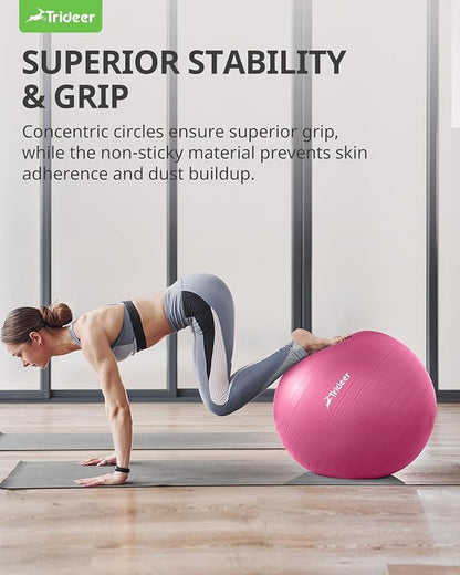Trideer Yoga Ball Exercise Ball for Working Out 5 Sizes