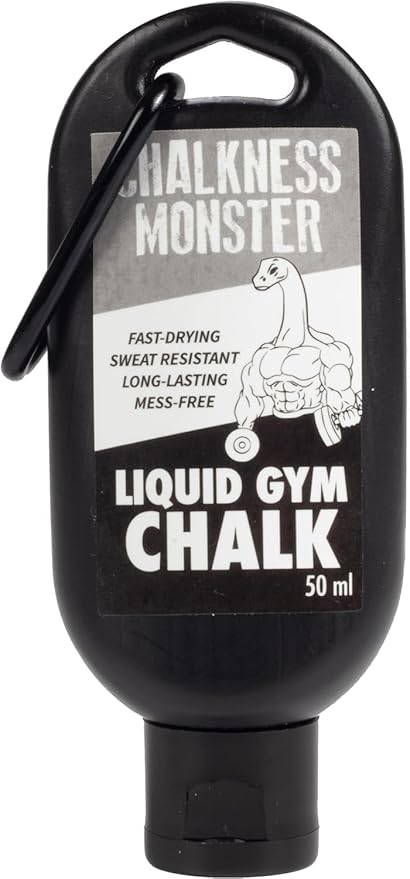 Chalkness Monster Liquid Gym Chalk - Mess-Free - Premium Sweat Resistant Long Lasting Grip - Quick Dry Hand Grip for Gymnastics, Rock Climbing, Power Lifting and More