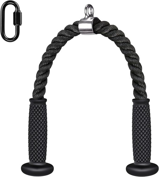 Kipika Tricep Pull Down Attachment, Cable Machine Accessories for Home Gym, Cable Machine Attachments Pulley System Gym, LAT Pull Down Attachment Weight Fitness